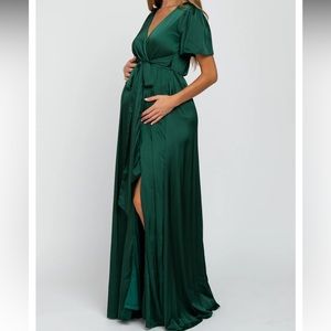 Pinkblush Emerald Green Maxi Dress